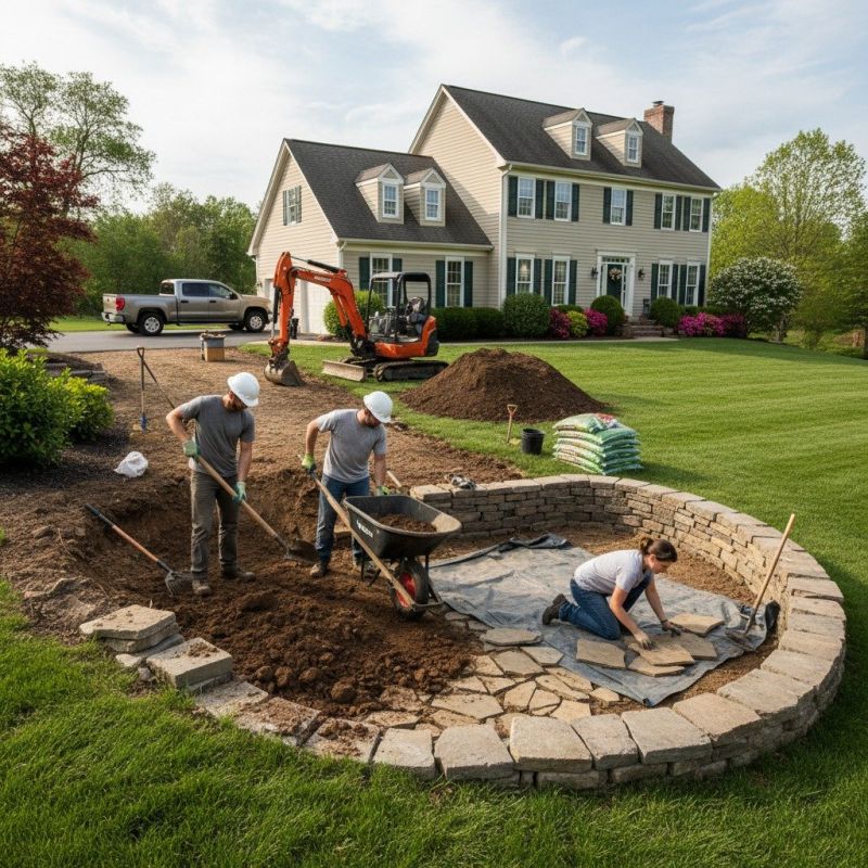 Landscaping Stone Installation